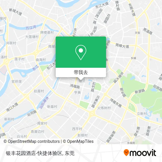 银丰花园酒店-快捷体验区地图
