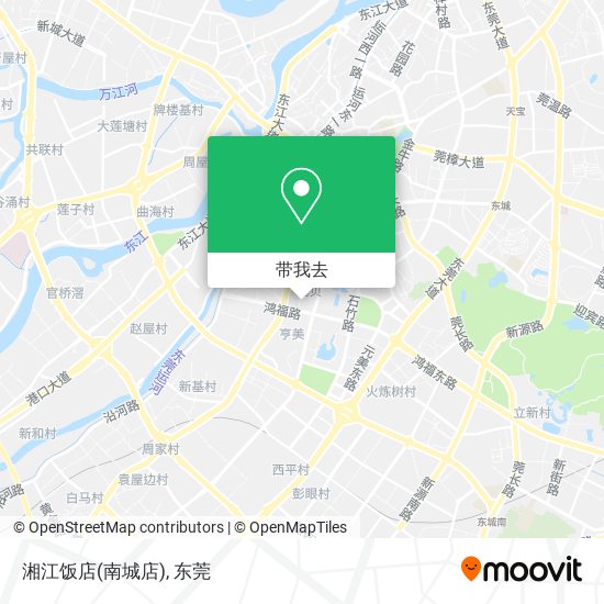 湘江饭店(南城店)地图