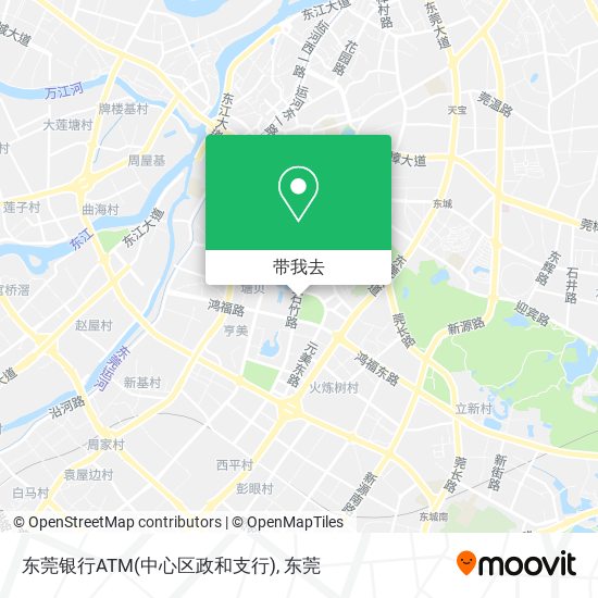 东莞银行ATM(中心区政和支行)地图