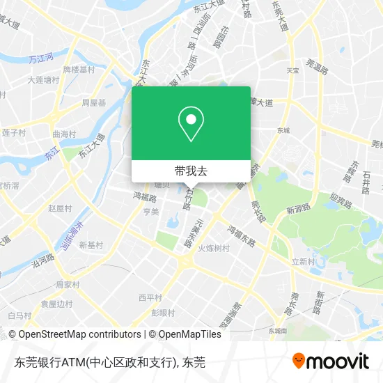 东莞银行ATM(中心区政和支行)地图