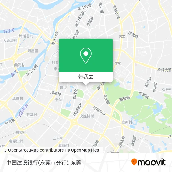 中国建设银行(东莞市分行)地图