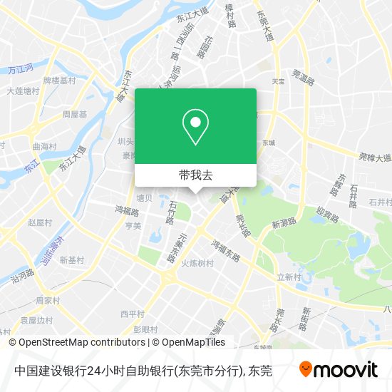 中国建设银行24小时自助银行(东莞市分行)地图