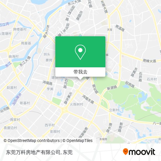 东莞万科房地产有限公司地图