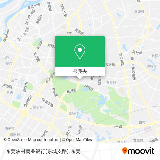 东莞农村商业银行(东城支路)地图