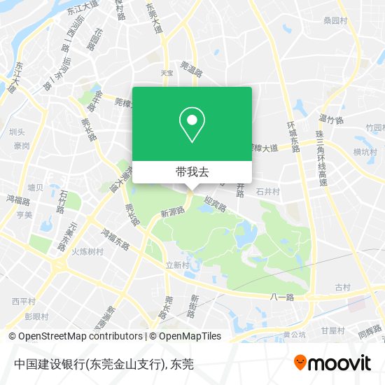 中国建设银行(东莞金山支行)地图