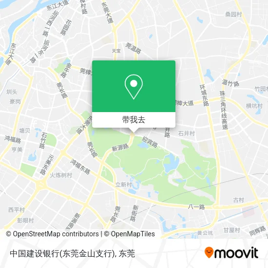 中国建设银行(东莞金山支行)地图