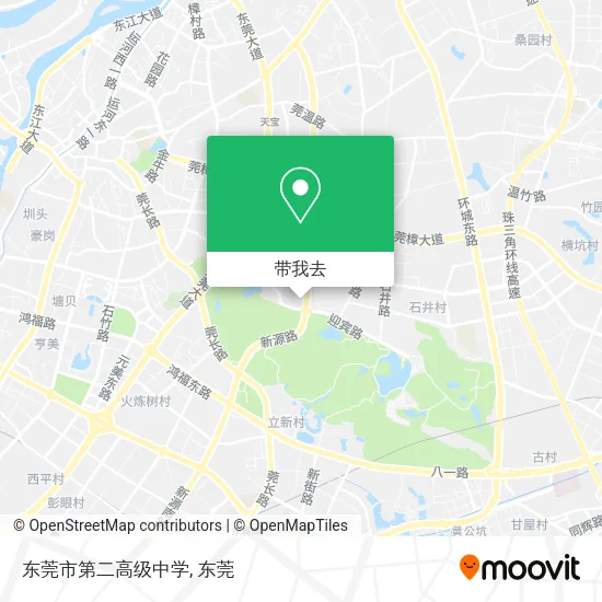 东莞市第二高级中学地图