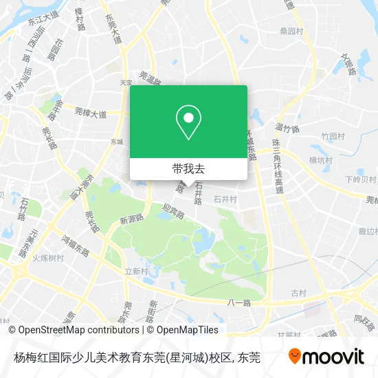 杨梅红国际少儿美术教育东莞(星河城)校区地图