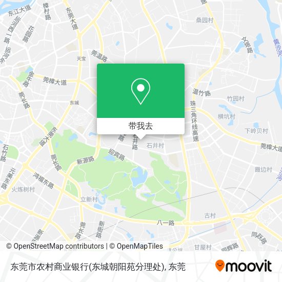 东莞市农村商业银行(东城朝阳苑分理处)地图