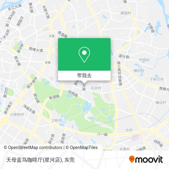 天母蓝鸟咖啡厅(星河店)地图
