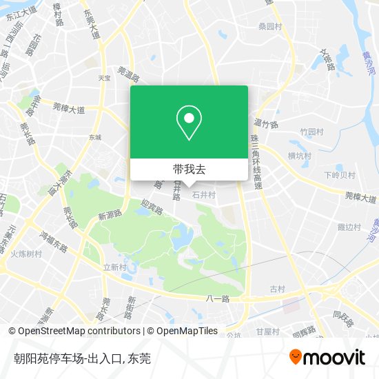 朝阳苑停车场-出入口地图