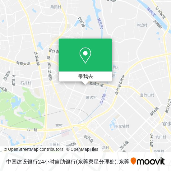 中国建设银行24小时自助银行(东莞寮星分理处)地图