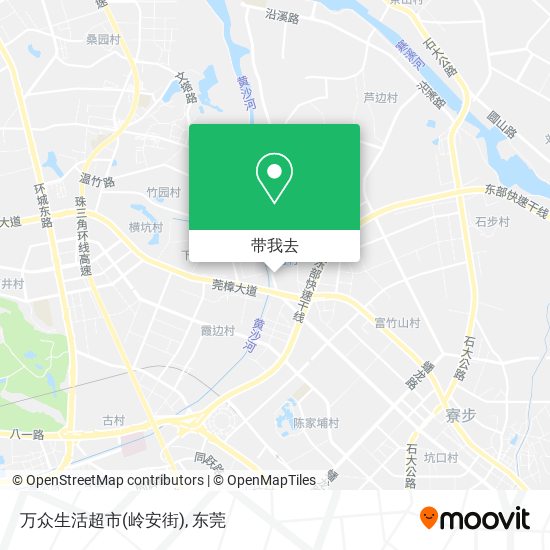 万众生活超市(岭安街)地图