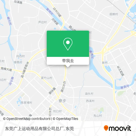 东莞广上运动用品有限公司总厂地图