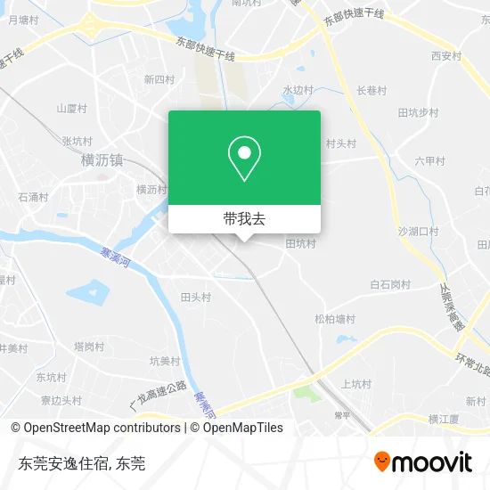 东莞安逸住宿地图