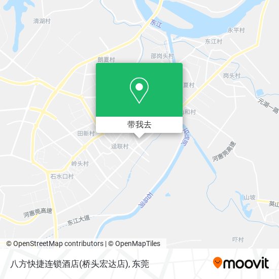 八方快捷连锁酒店(桥头宏达店)地图