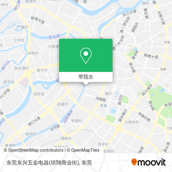 东莞东兴五金电器(坝翔商业街)地图