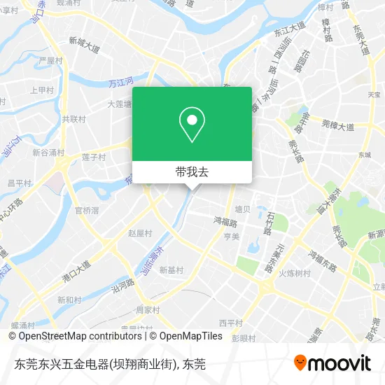 东莞东兴五金电器(坝翔商业街)地图