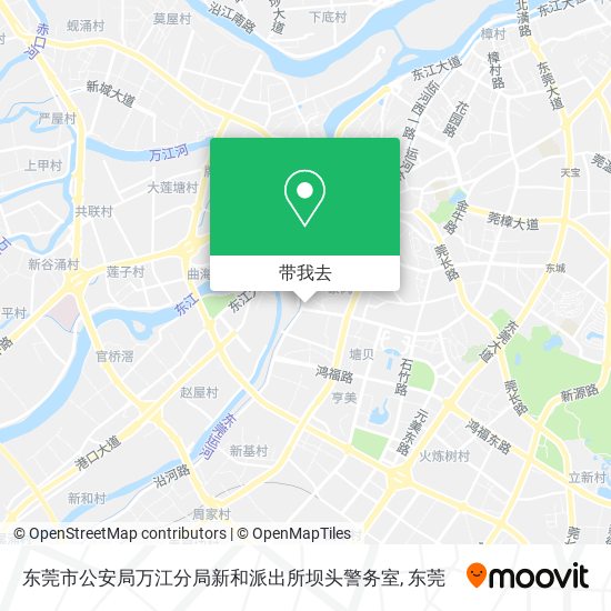 东莞市公安局万江分局新和派出所坝头警务室地图