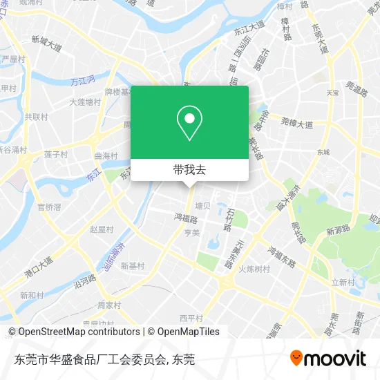 东莞市华盛食品厂工会委员会地图