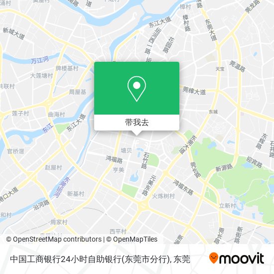 中国工商银行24小时自助银行(东莞市分行)地图