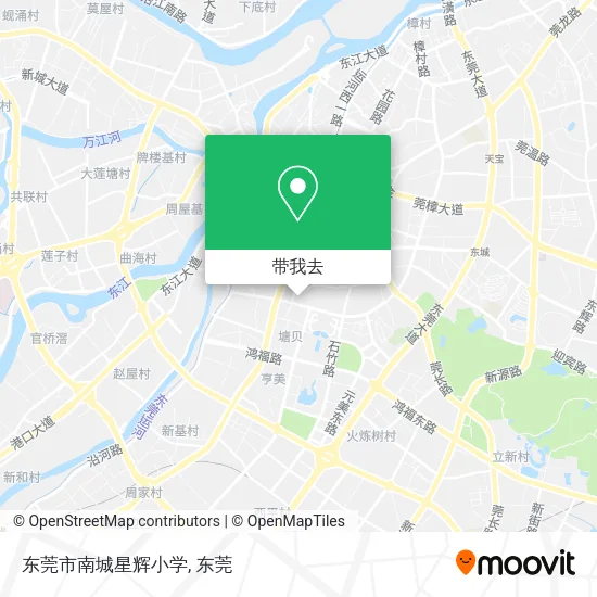 东莞市南城星辉小学地图