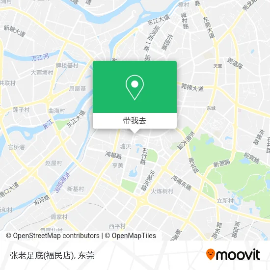 张老足底(福民店)地图