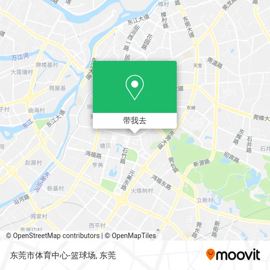 东莞市体育中心-篮球场地图