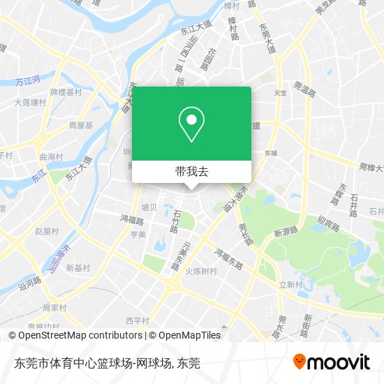 东莞市体育中心篮球场-网球场地图