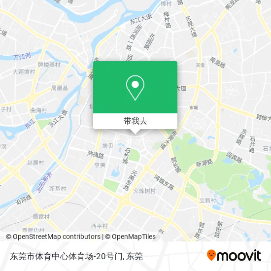 东莞市体育中心体育场-20号门地图