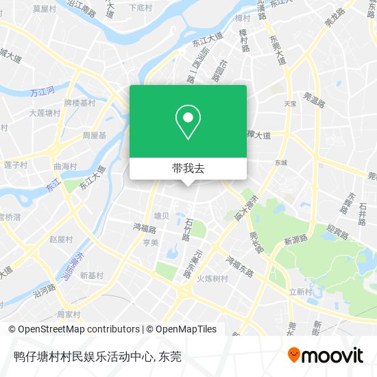 鸭仔塘村村民娱乐活动中心地图