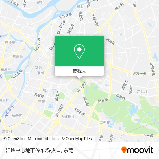 汇峰中心地下停车场-入口地图