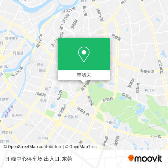 汇峰中心停车场-出入口地图