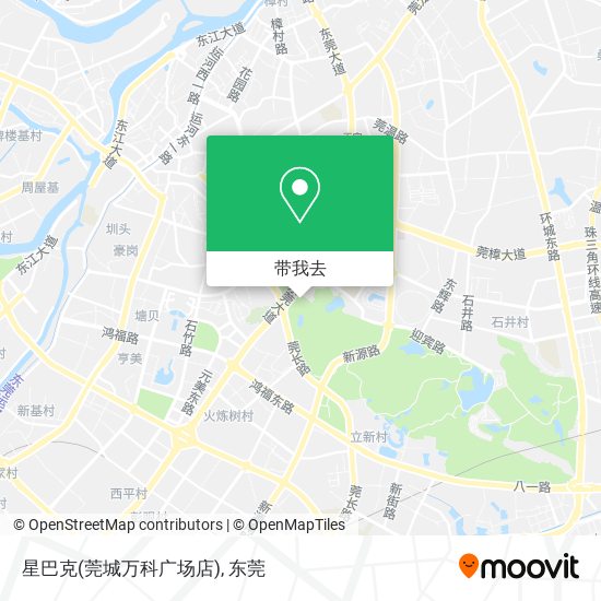 星巴克(莞城万科广场店)地图