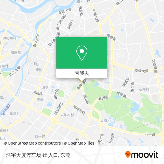浩宇大厦停车场-出入口地图