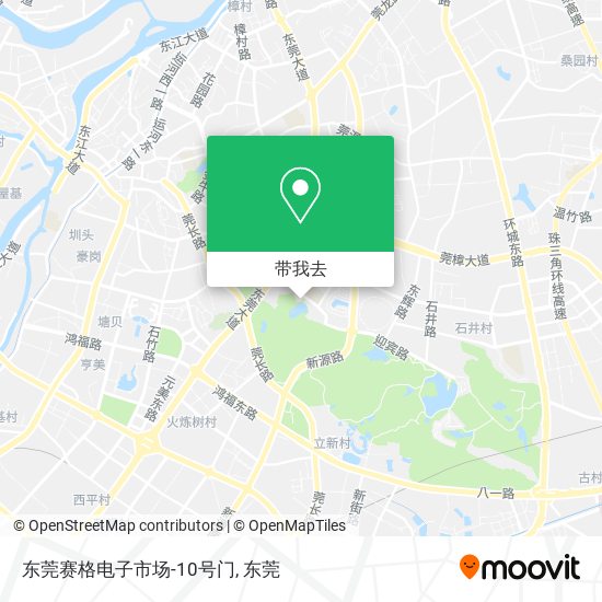 东莞赛格电子市场-10号门地图