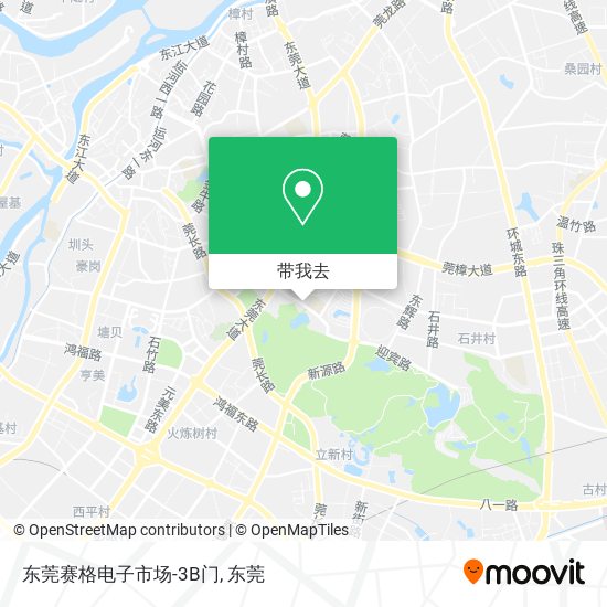 东莞赛格电子市场-3B门地图