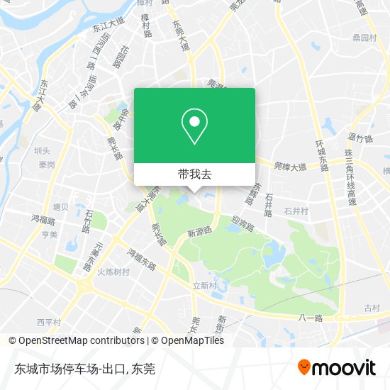 东城市场停车场-出口地图