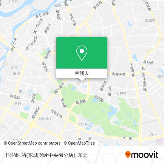 国药医药(东城涡岭中央街分店)地图