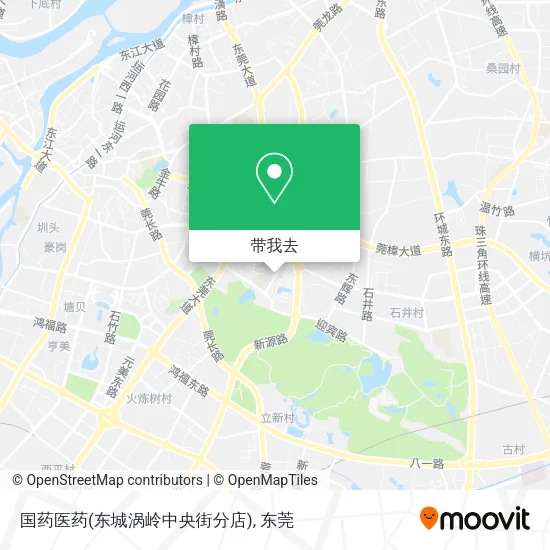 国药医药(东城涡岭中央街分店)地图