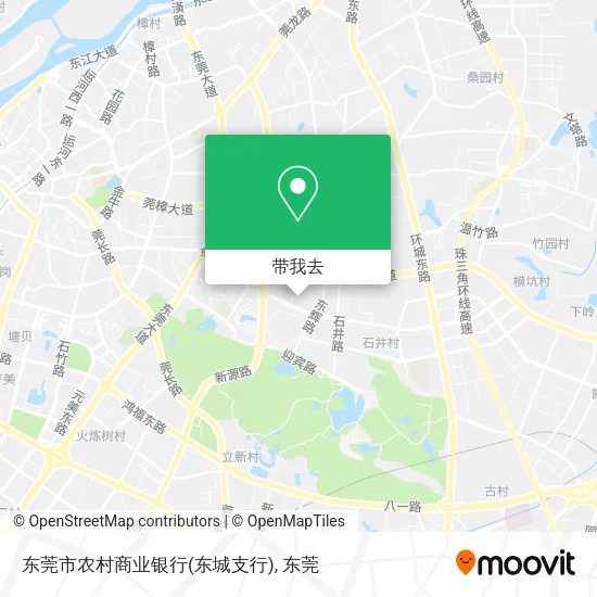 东莞市农村商业银行(东城支行)地图