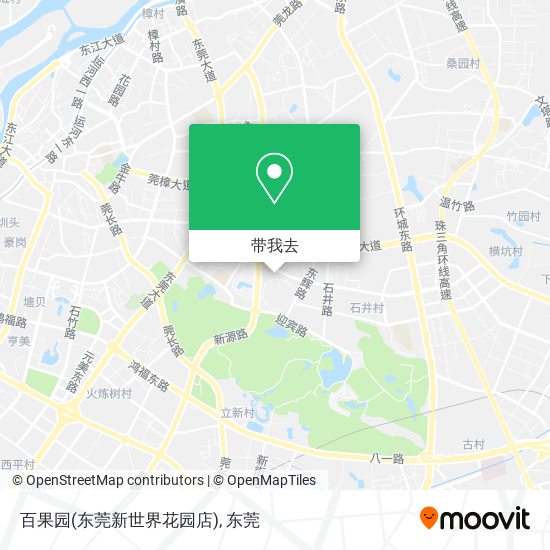 百果园(东莞新世界花园店)地图