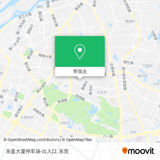 东盈大厦停车场-出入口地图