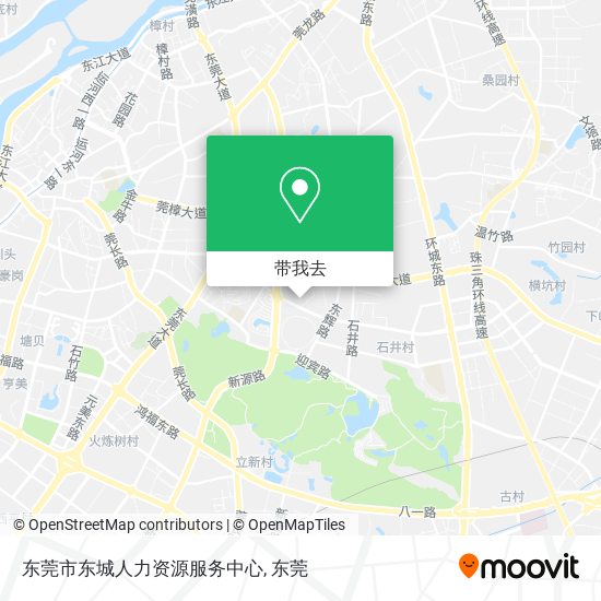东莞市东城人力资源服务中心地图