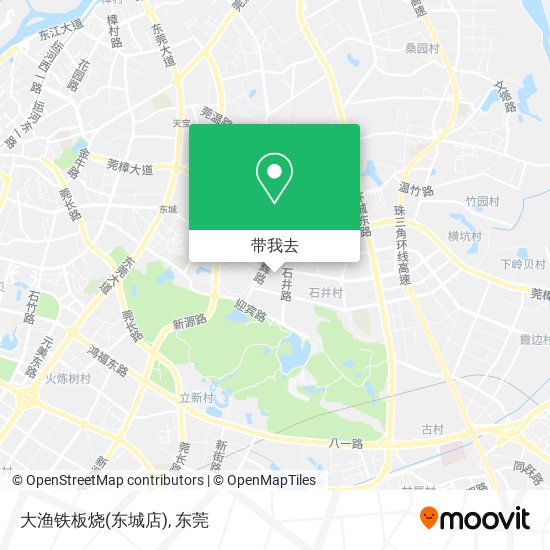 大渔铁板烧(东城店)地图