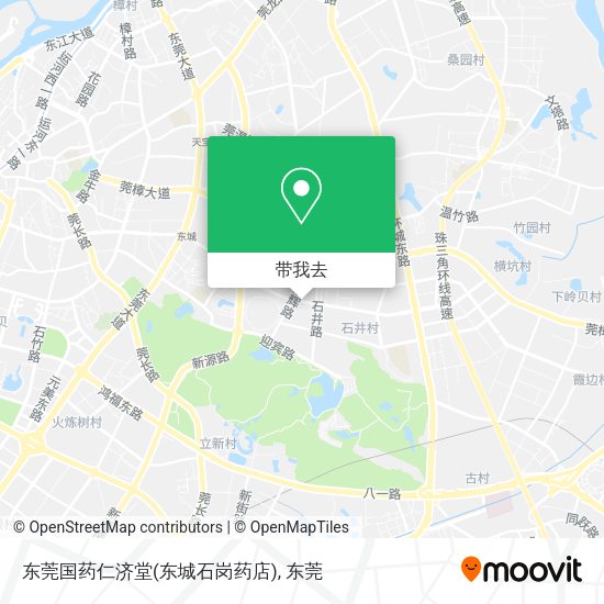 东莞国药仁济堂(东城石岗药店)地图