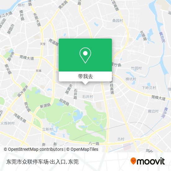 东莞市众联停车场-出入口地图