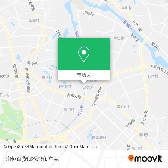 润恒百货(岭安街)地图