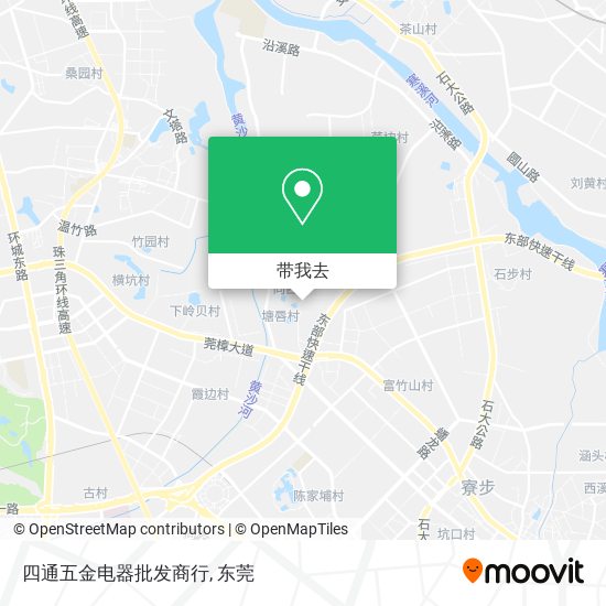 四通五金电器批发商行地图
