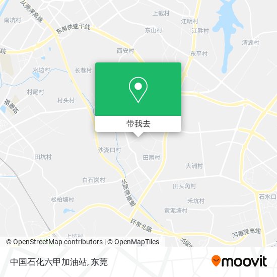 中国石化六甲加油站地图